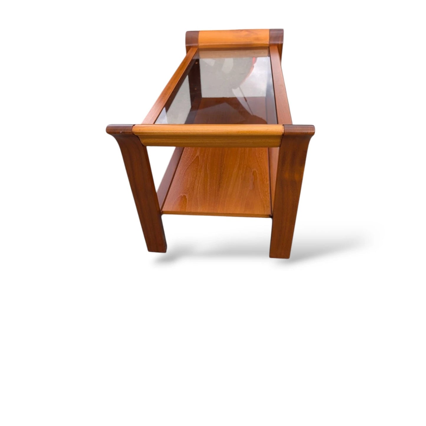 Nathan Smoked Glass Coffee Table – Mid-Century Modern Design