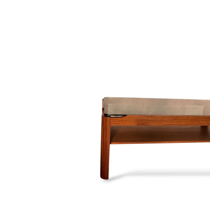 Vintage Myers Smoked Glass Coffee Table – Small Mid-Century