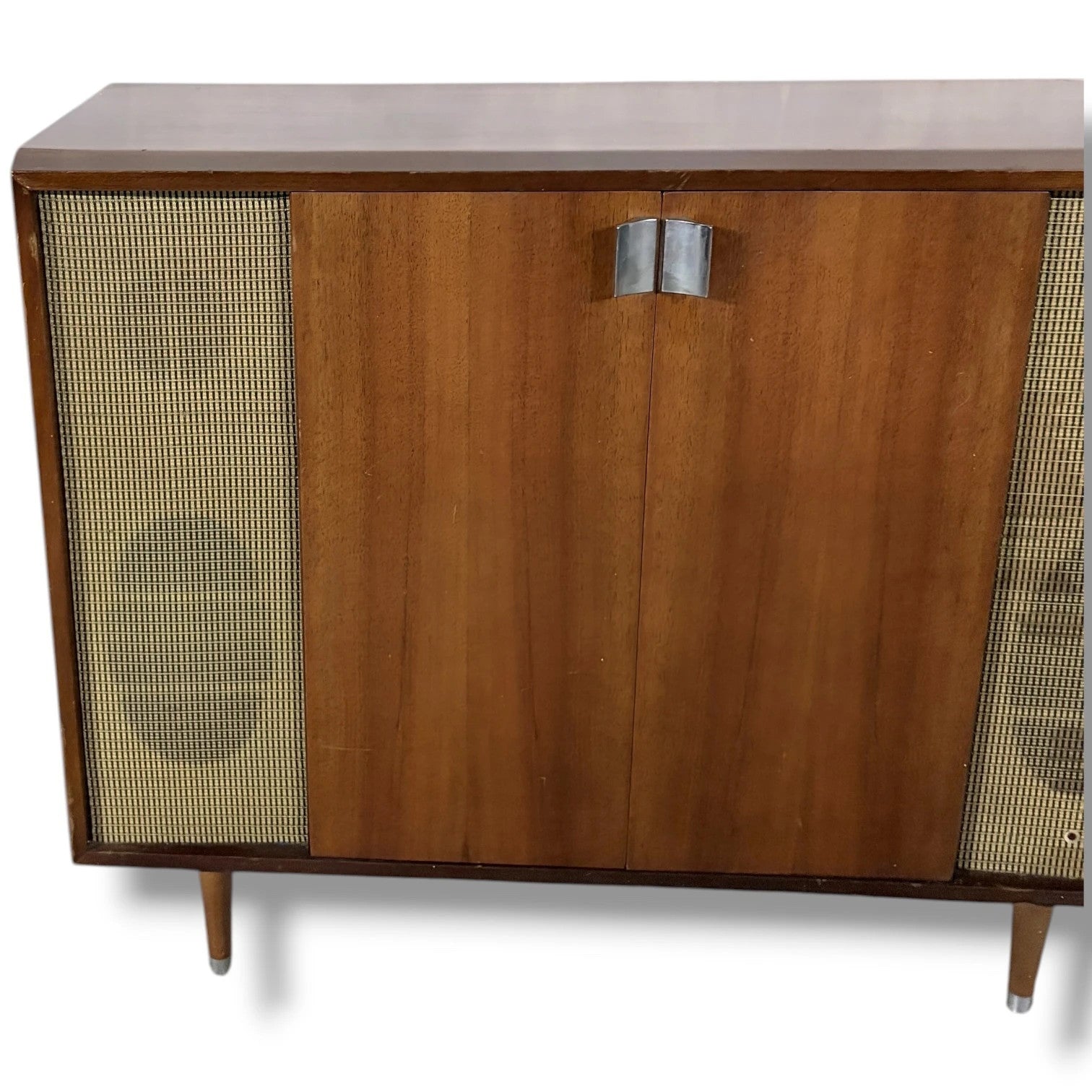 Vintage Radiogram Cabinet – Mid Century Modern Murphy Wooden Radio Console — view 5