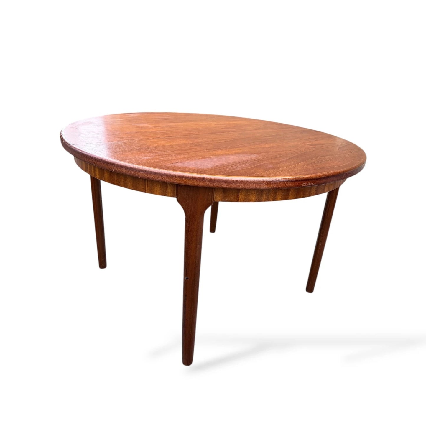 Mid Century McIntosh Extending Teak Dining Table – Round to Oval 1960s Table