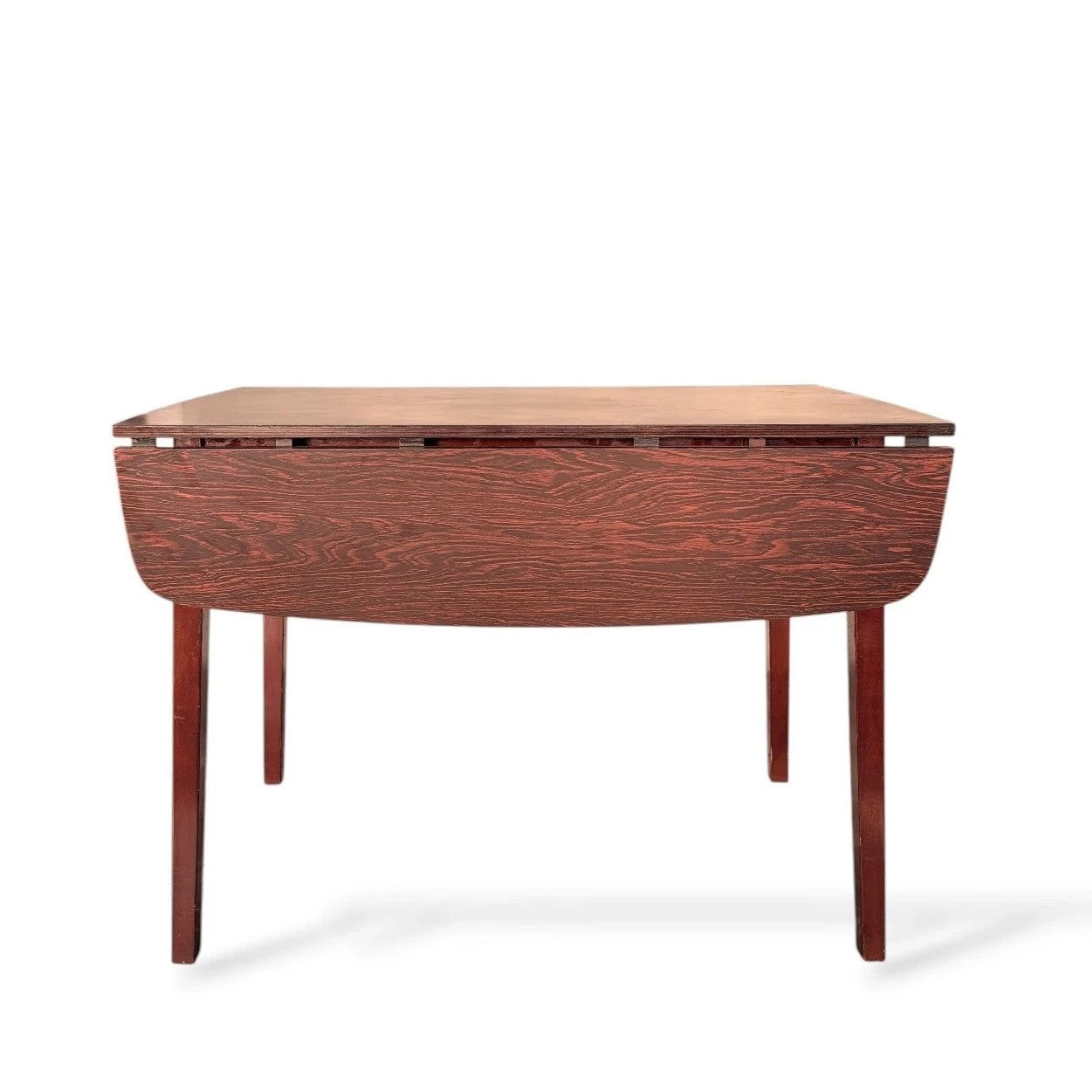 Mid Century Schreiber Rosewood Effect Formica Drop Leaf Dining Table