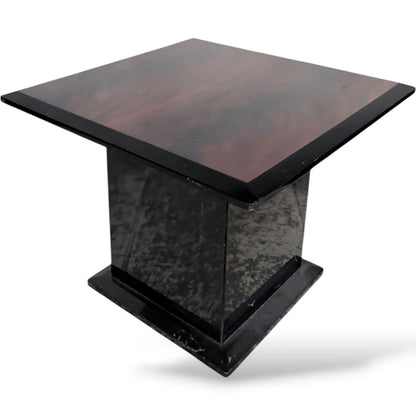 Pair of Art Deco Bedside Tables – Rosewood Effect & Black Lacquer