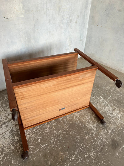 Mid-Century Modern Danish Teak Bar Cart by Brdr. Furbo