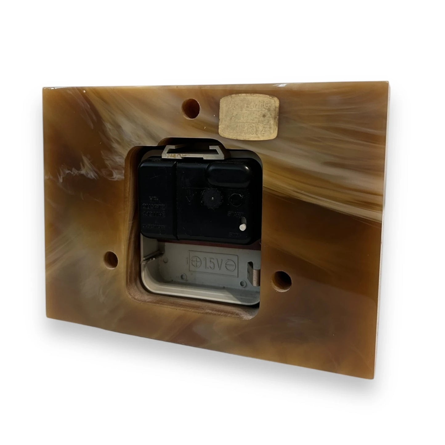 Mid Century Metamec Onyx Table Clock
