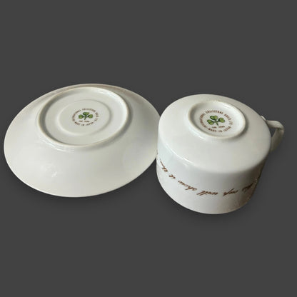 Vintage 1960s Fortune Telling Zodiac Cup and Saucer Set