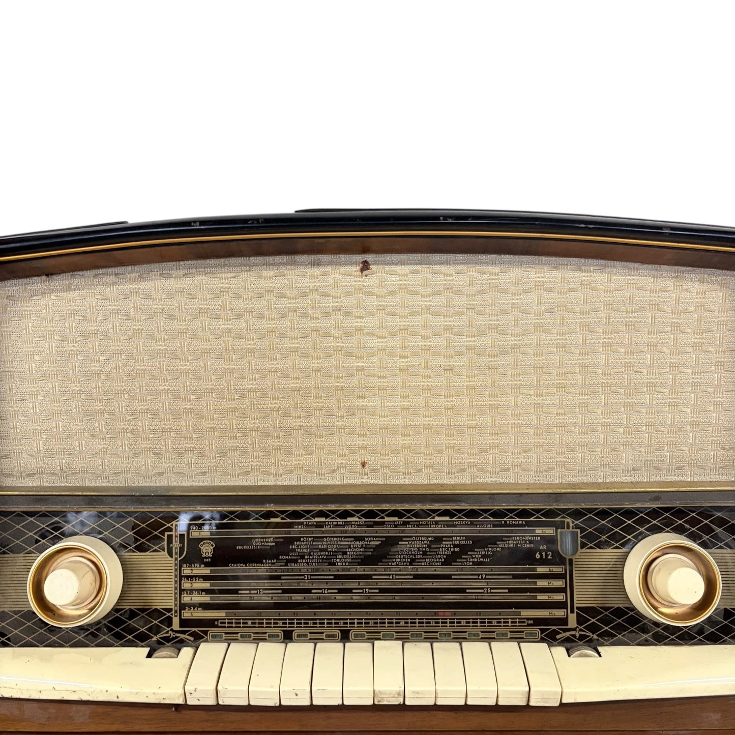 Vintage 1950s Orion Valve Radio – Walnut Veneer, Mid-Century Design
