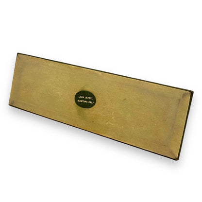 Mid Century Brass Perpetual Desk Calendar