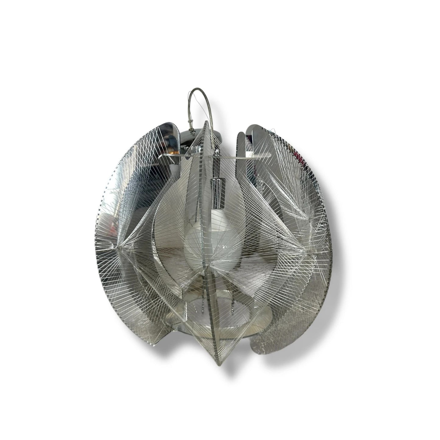 Vintage Paul Secon for Sompex Pendant Lamp – 1960s Nylon String Space Age Sputnik Light