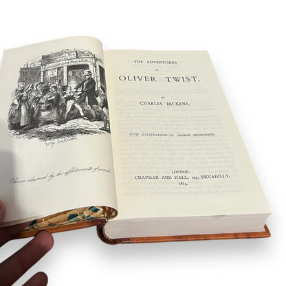 Oliver Twist Charles Dickens Antique Style Hardback Book