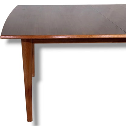 Mid Century Dining Table - Alfred Cox Extending Solid Wood Table, Vintage Style