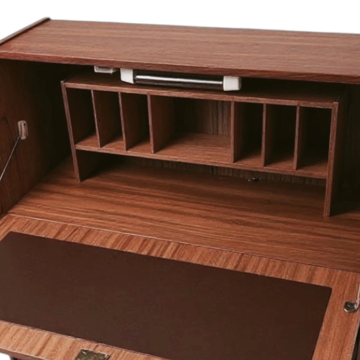 Mid-Century Austinsuite Secretary Bureau – Teak Writing Desk & Storage Cabinet