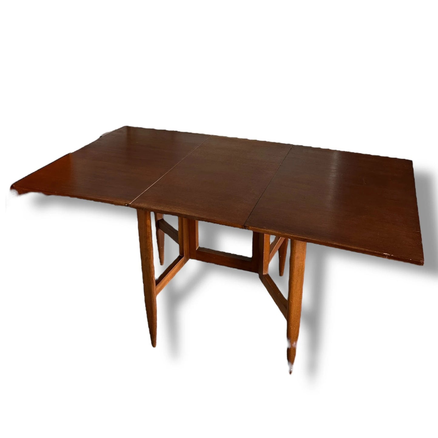 Elliot’s of Newbury Drop Leaf Dining Table | Mid Century Teak Extendable Table