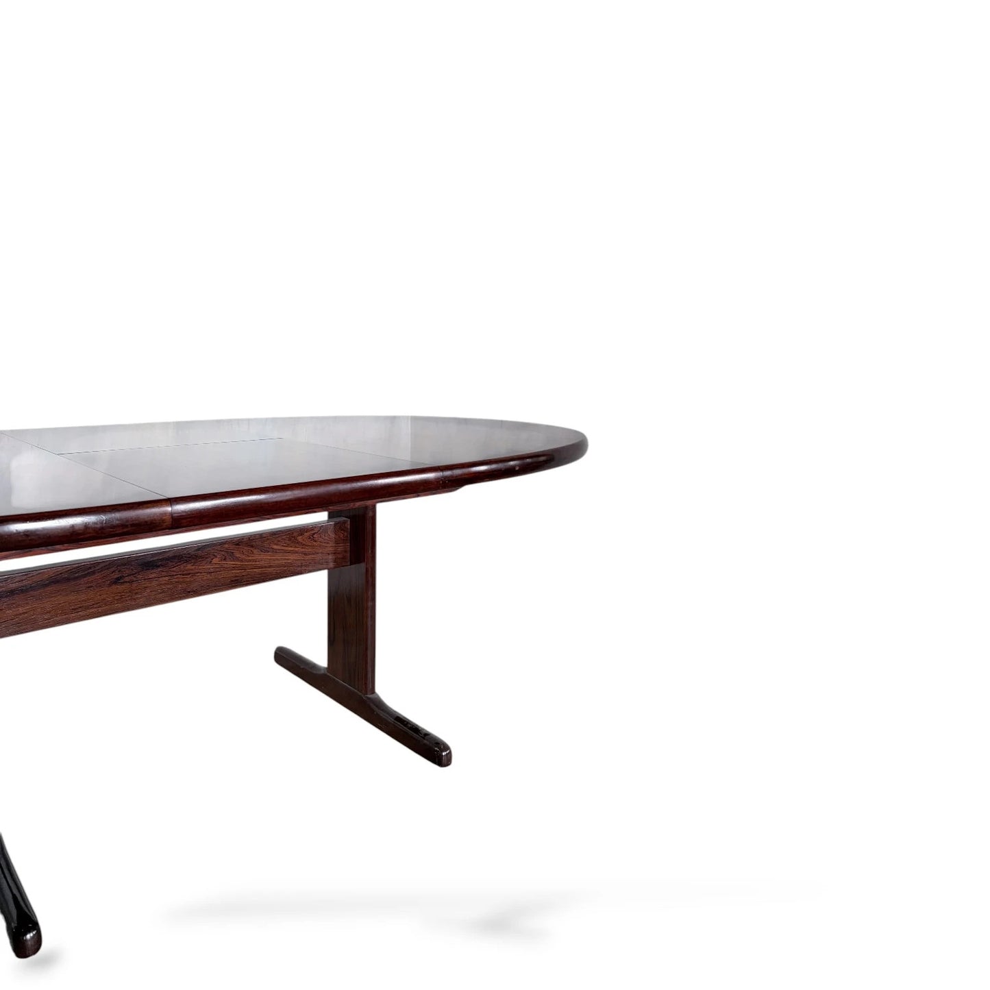 Skovby Rosewood Dining Table | Danish Mid-Century Modern | Extendable Oval Table