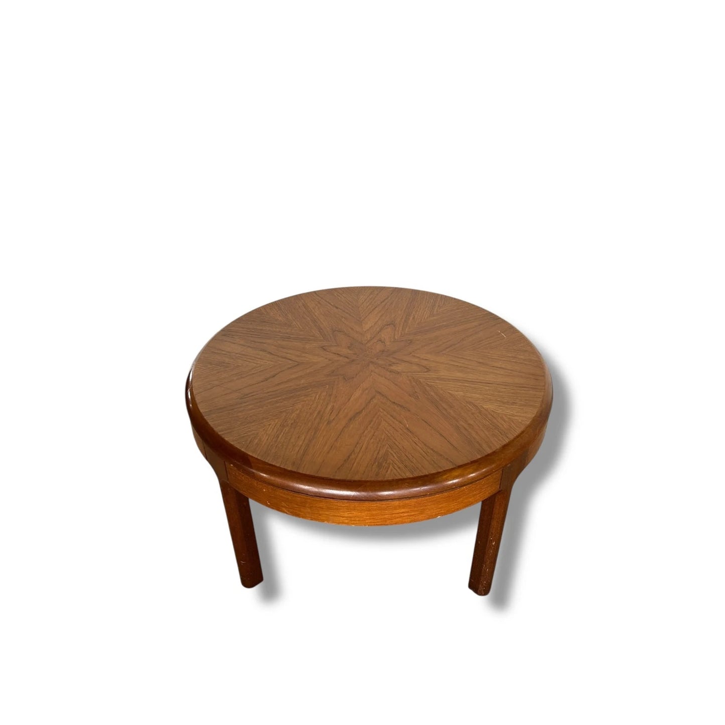 Mid Century Modern Danish Style Sunburst Coffee Table