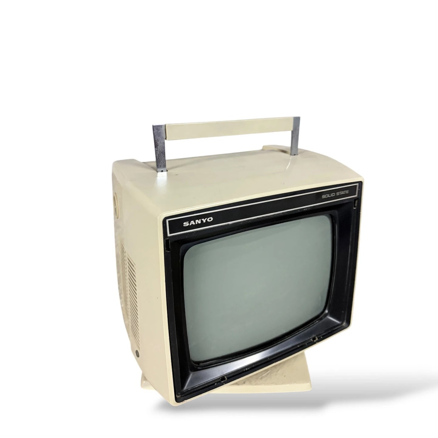 Sanyo Space Age Portable Television – 1970s Solid State CRT TV, Untested, Display Prop