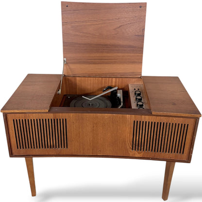 Mid Century Radiogram – Vintage Alba Radiogram Console With Turntable Cabinet