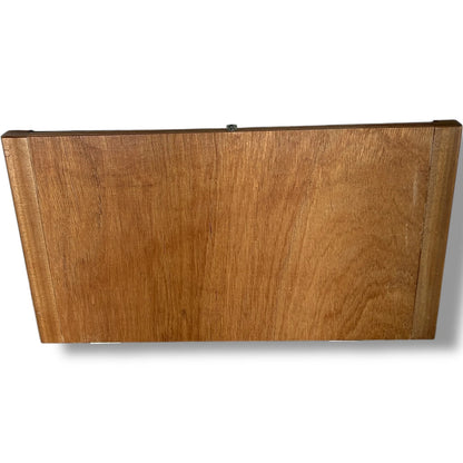 Mid Century Nathan Handled Teak Mirror – Vintage Rectangular Dressing Mirror