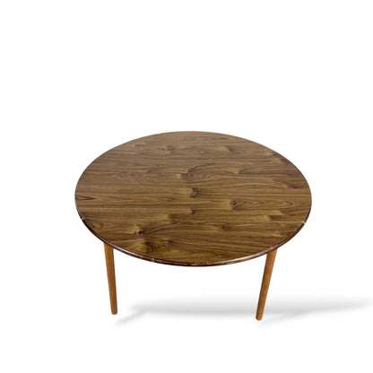 Vintage Maple-Effect Drop-Leaf Dinette Table – Mid-Century Compact Dining Table