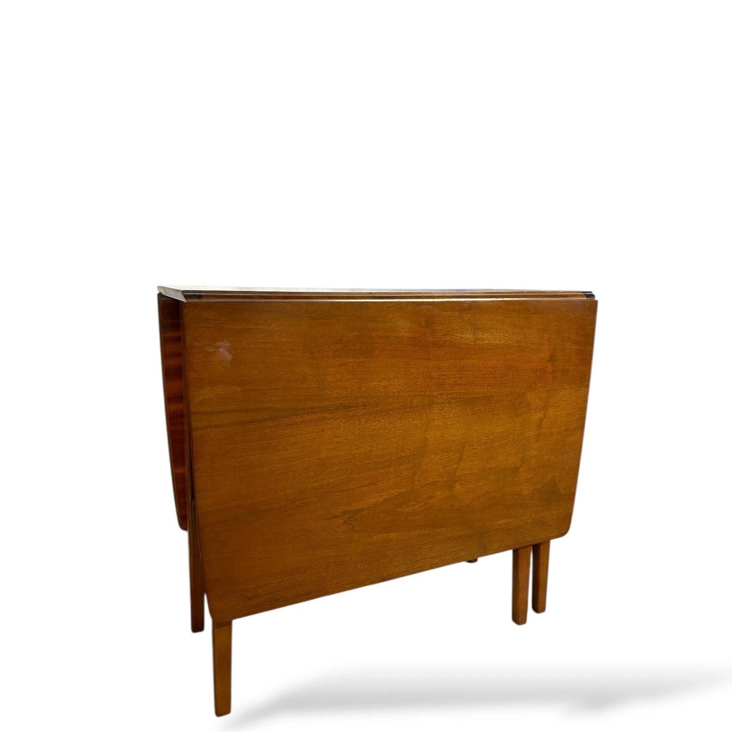 Mid Century Jentique Drop Leaf Dining Table – Extendable Space-Saving Table