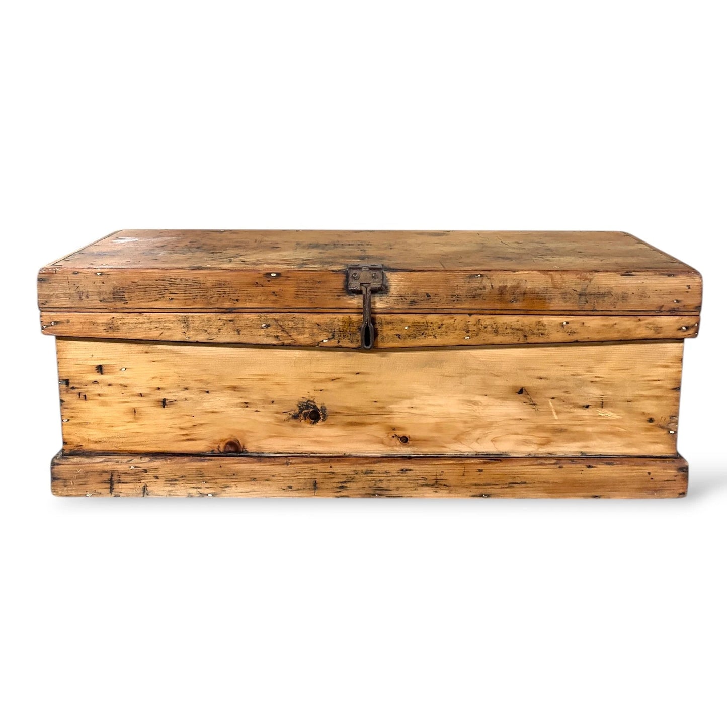 Antique Pine Chest / Rustic Storage Box – Early 20th Century