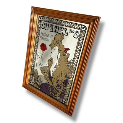Vintage Chanel No.5 Advertising Mirror – Perfume Art Deco Style Wall Mirror