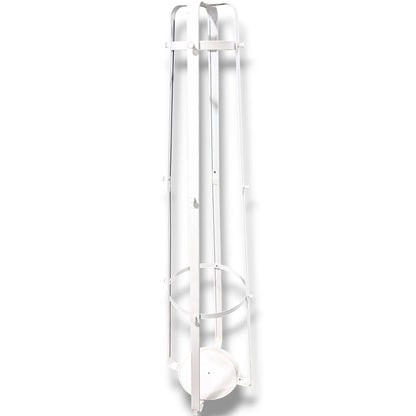 Vintage IKEA Coat Stand - White Metal Rack With Umbrella Stand Base — view 6