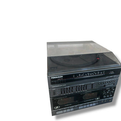 Vintage Record Player – 1980s Retro Hi-Fi System with Cassette Tape Deck & AM FM Radio