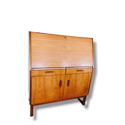 Mid-Century Remploy Bureau – Teak Writing Desk with Storage