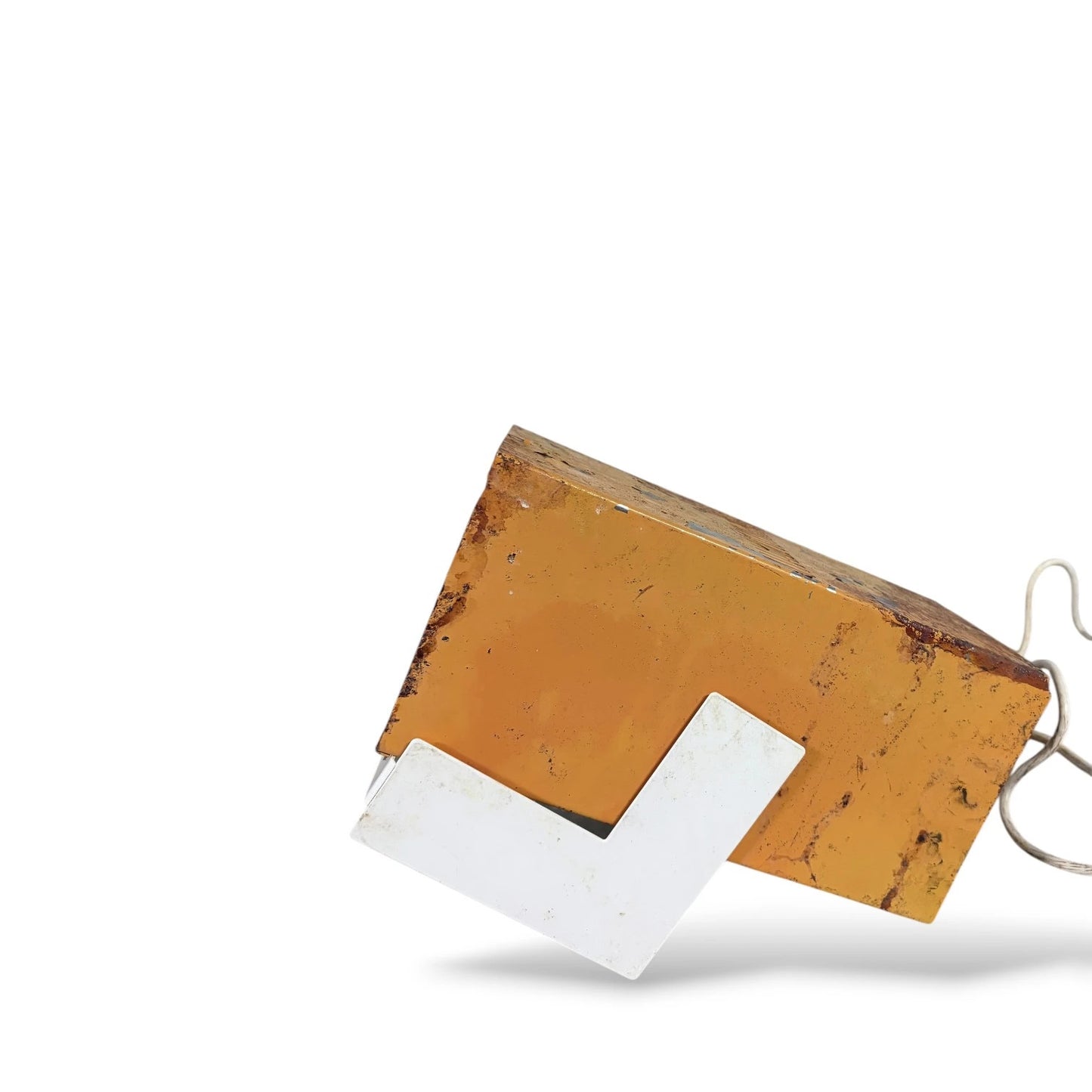 Industrial Desk Lamp – Vintage Pifco Ultra-Ionic Yellow Enamel Adjustable Tilt