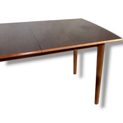 Mid Century Dining Table - Alfred Cox Extending Solid Wood Table, Vintage Style
