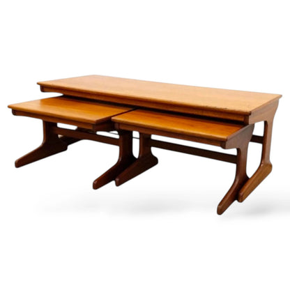 Mid-Century Teak Nesting Tables by Portwood – Vintage 1960s