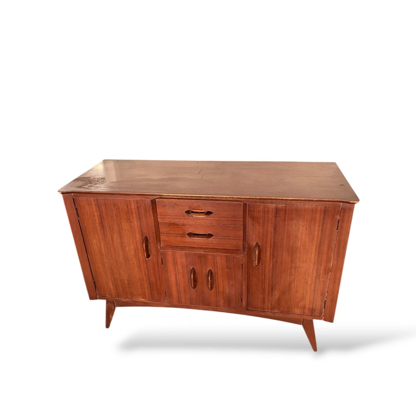 Vintage Jentique Teak Sideboard – Compact Mid-Century Modern Credenza