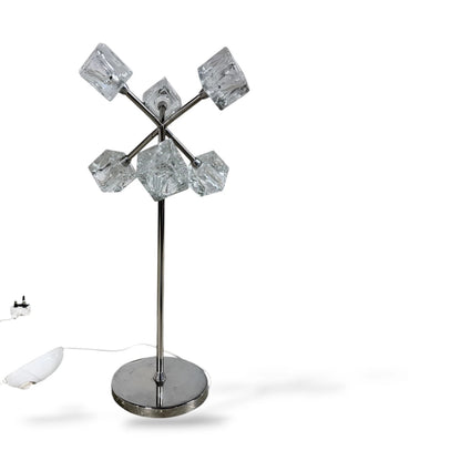 IKEA Ice Cube Lamp – Chrome & Glass Table Lamp, Space Age Design