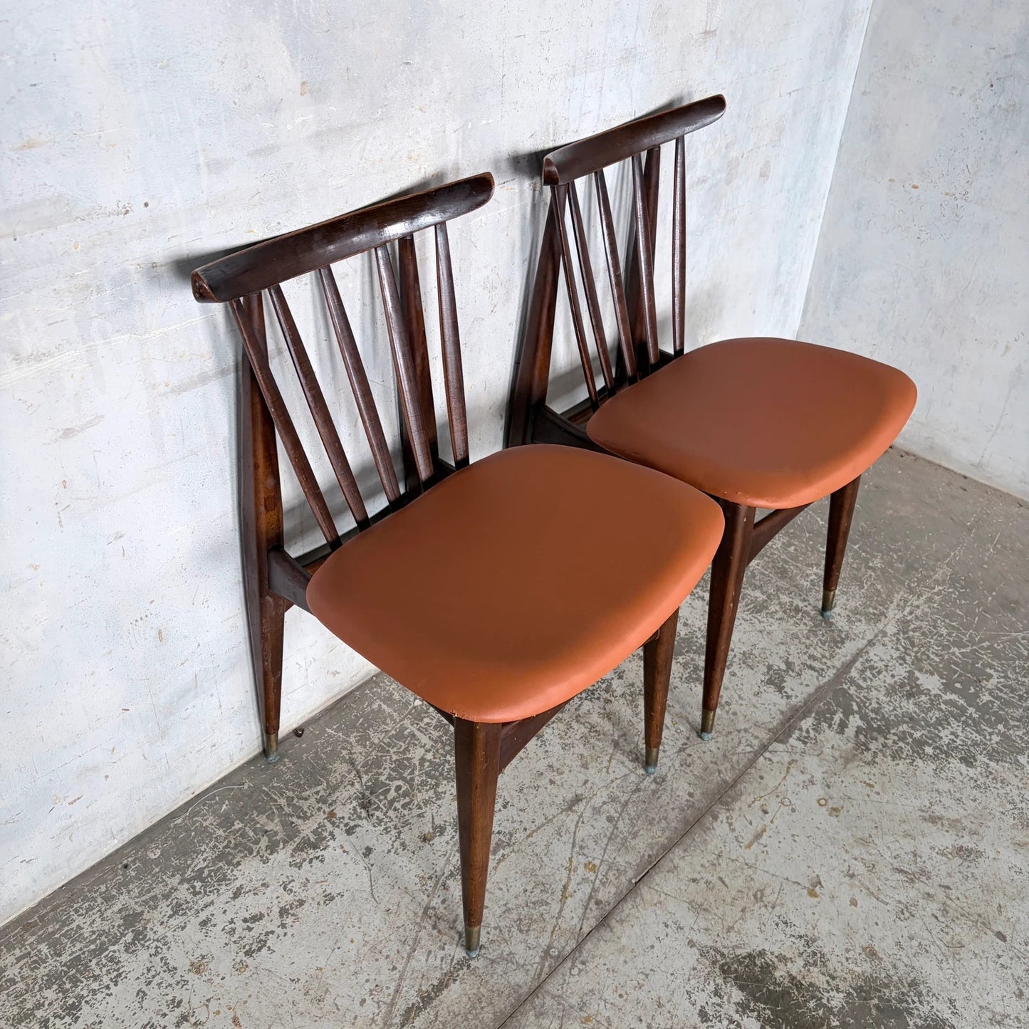 Mid Century Eliot’s of Newbury Teak Dining Chairs – Pair