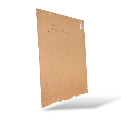 Original 1971 Abstract Nude Painting | Vintage Surreal Figurative Artwork on Canvas