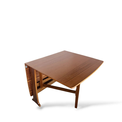 Legate Mid-Century Teak Drop-Leaf Dining Extendable Table