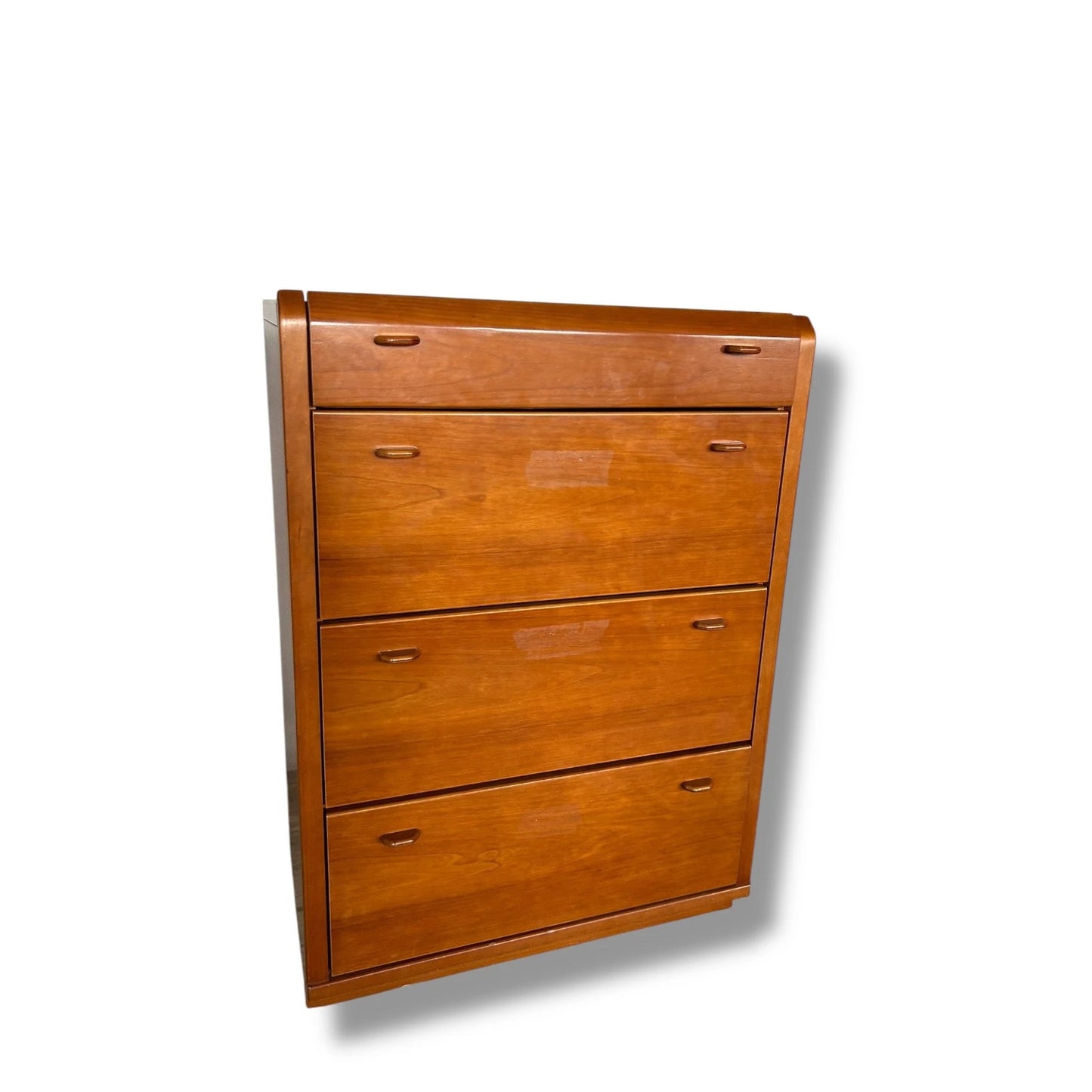 Vintage German Mid Century Chest of Drawers – Teak Tallboy Storage Cabinet
