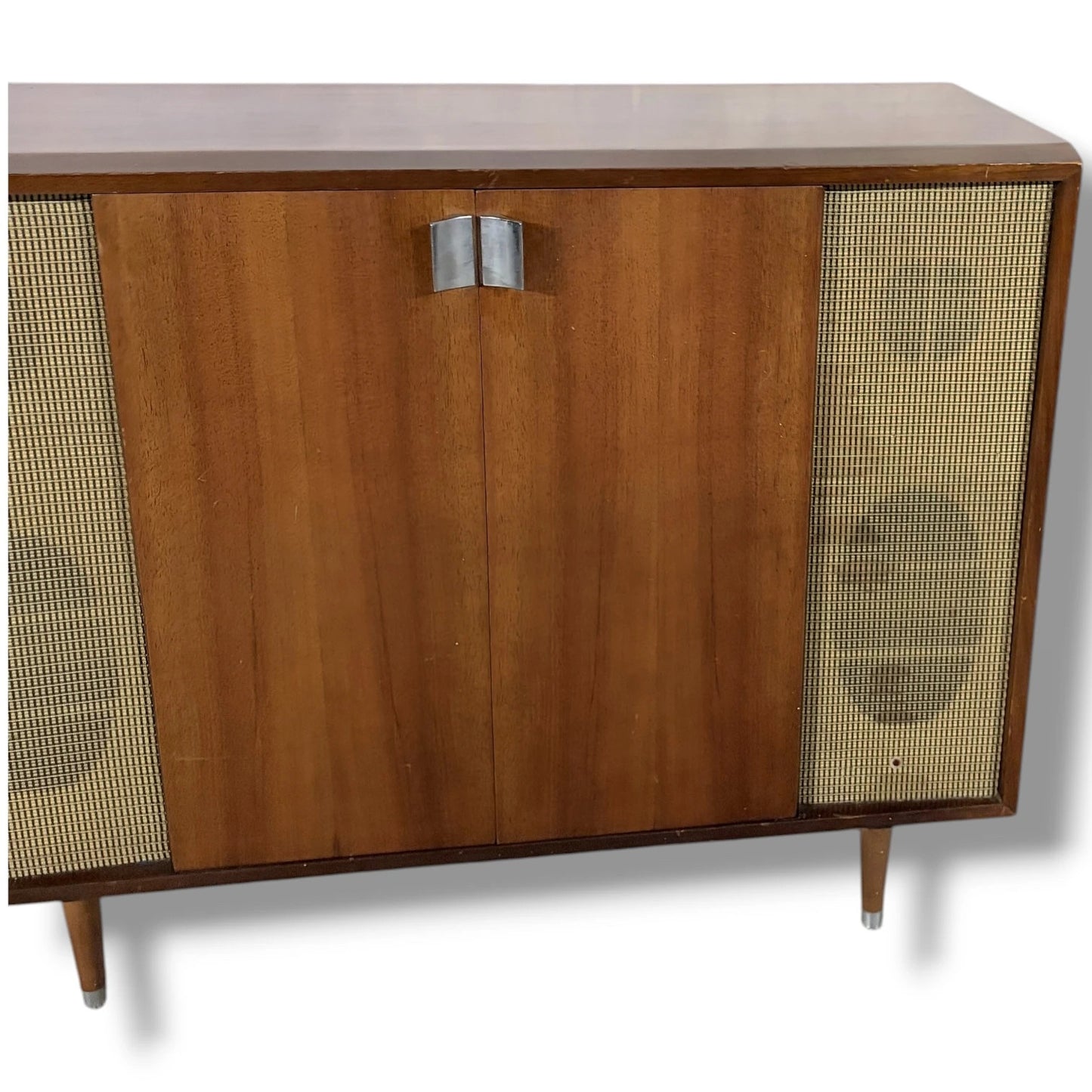 Vintage Radiogram Cabinet – Mid Century Modern Murphy Wooden Radio Console — view 6