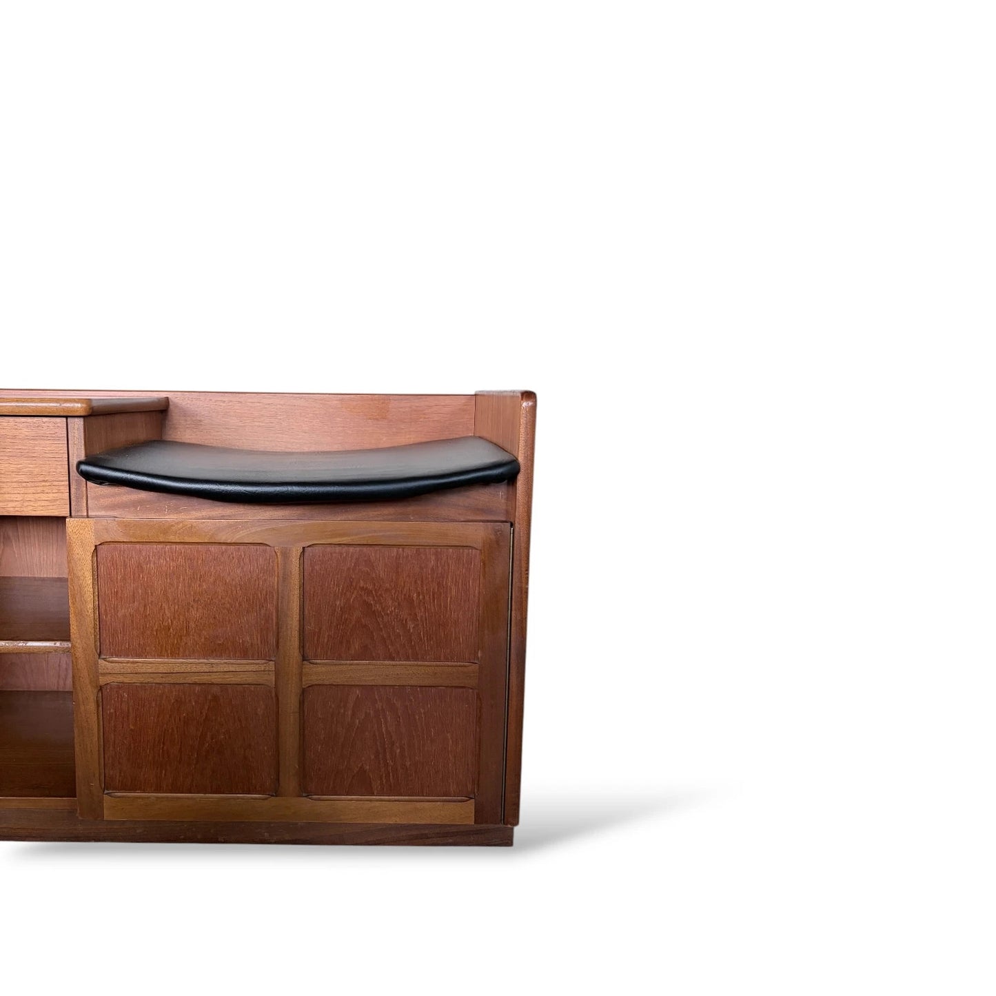 Nathan Mid-Century Teak Telephone Table with Drawer & Seat