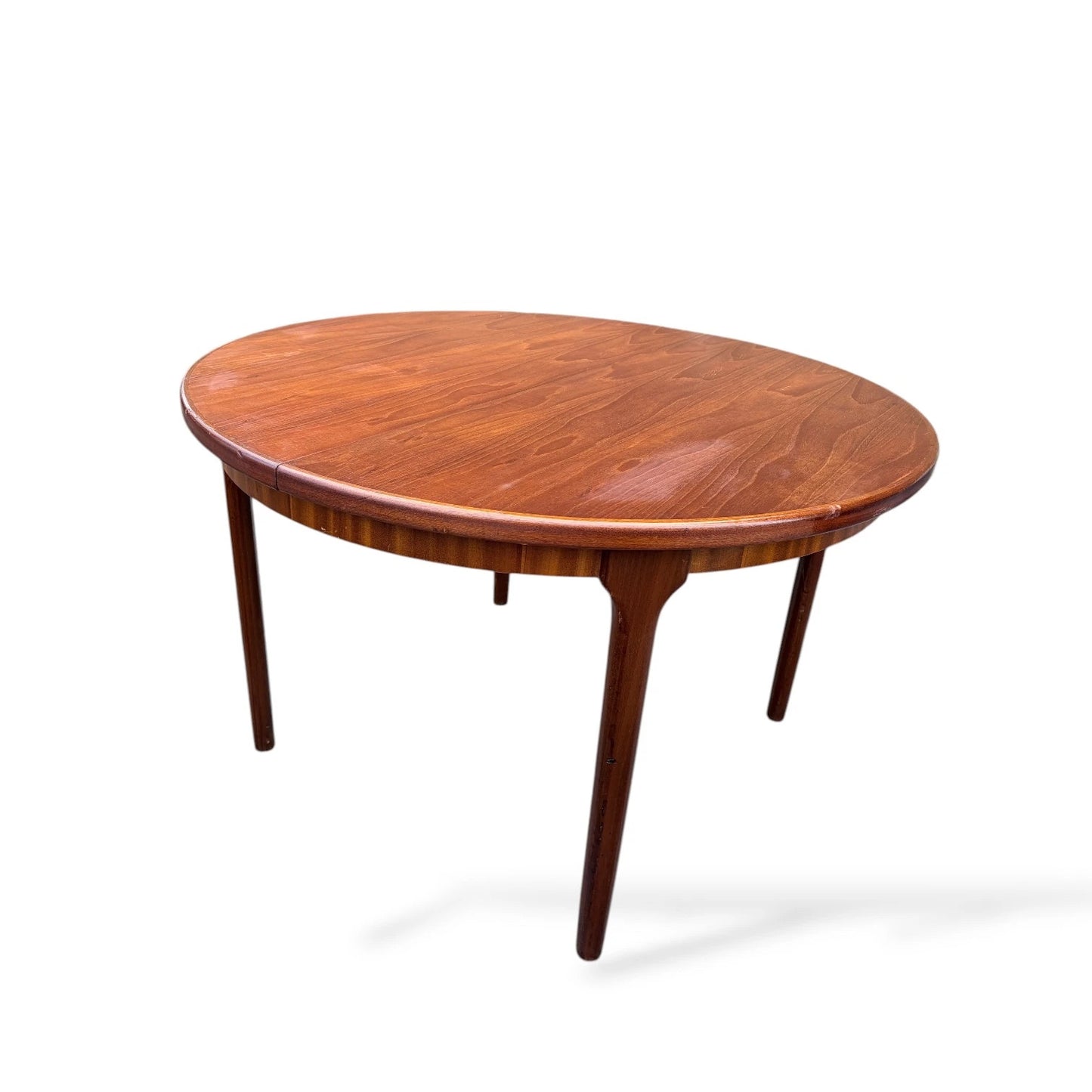 Mid Century McIntosh Extending Teak Dining Table – Round to Oval 1960s Table