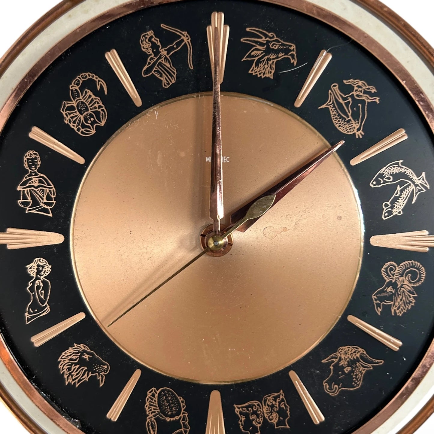 Vintage Metamec Zodiac Wall Clock – Mid Century Electric Plug-In Clock