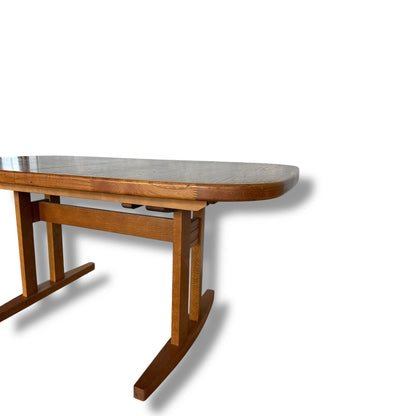 Vintage Danish Mid Century Extending Dining Table – Teak Scandinavian Modern Table