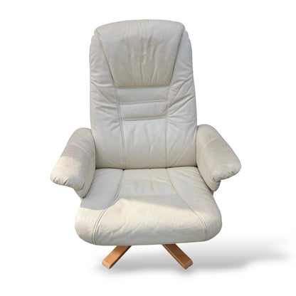 Mid-Century Unico Swivel Armchairs – Pair of Scandinavian Reclining Lounge Chairs