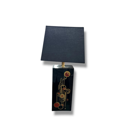 Mid Century Modern Bibasque Gatsby Style Table Lamp