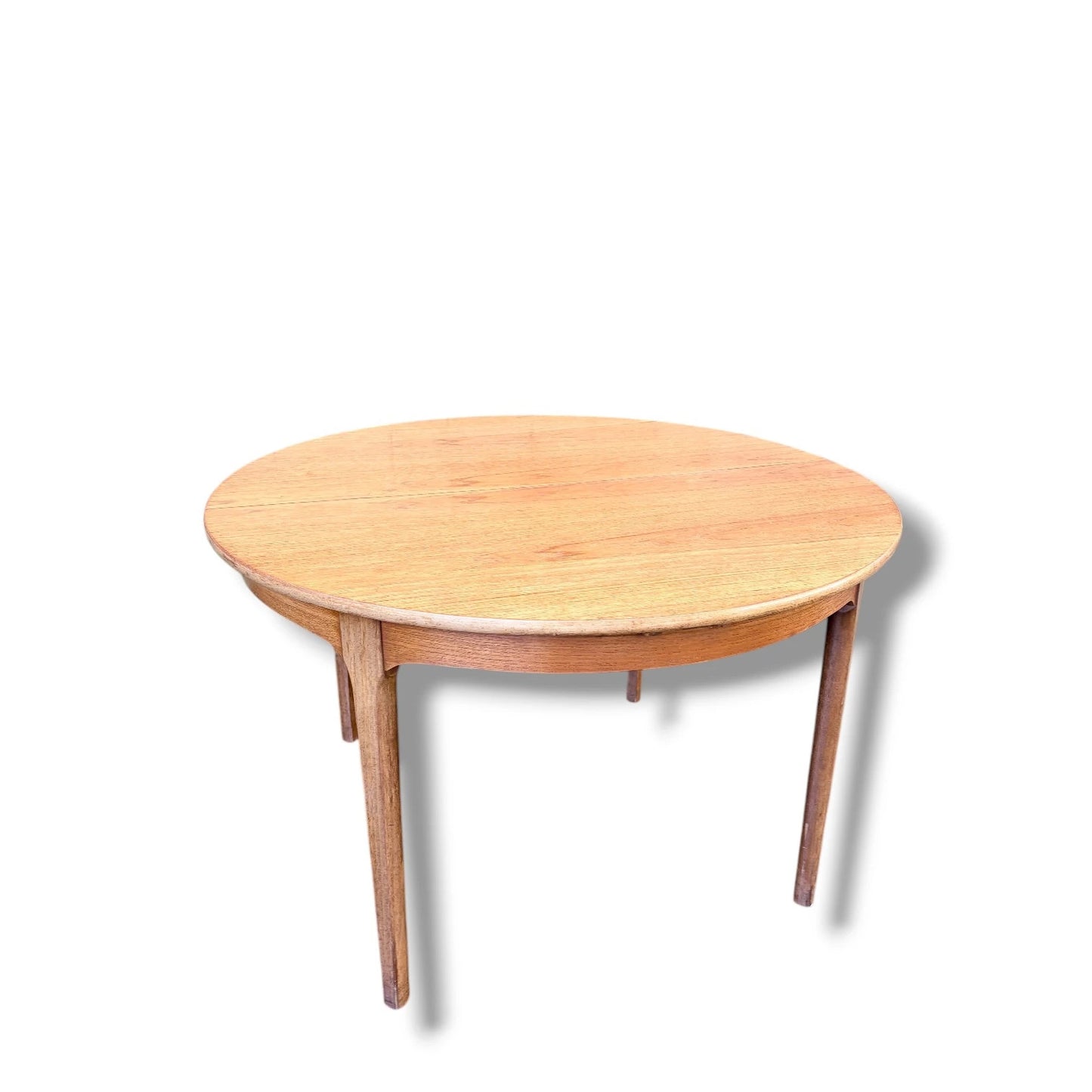 Nathan Round Extending Dining Table with Chairs – Mid-Century Teak Dining Set