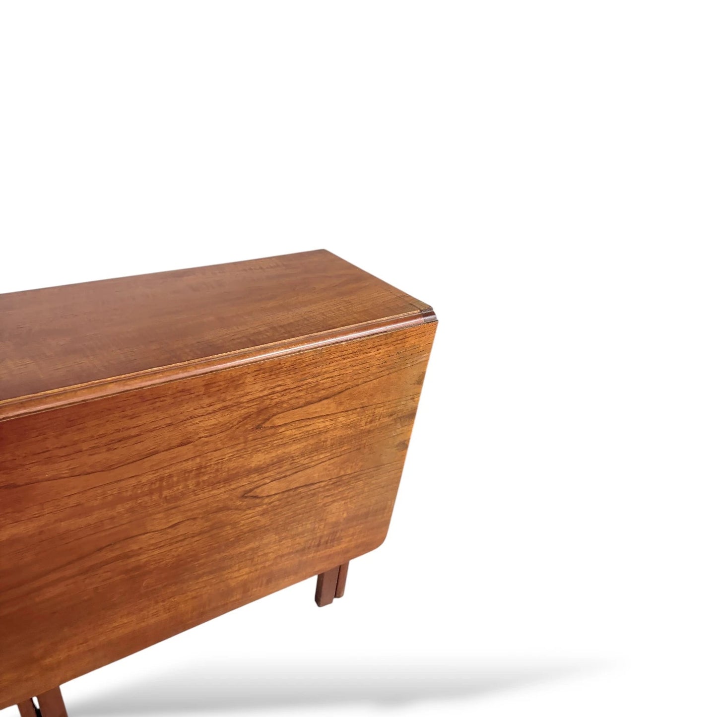 McIntosh Teak Drop-Leaf Dining Table – Mid-Century Modern Fold-Out Table