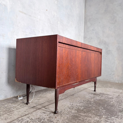 Mid Century Teak Armstrong Radiogram Record Player Cabinet
