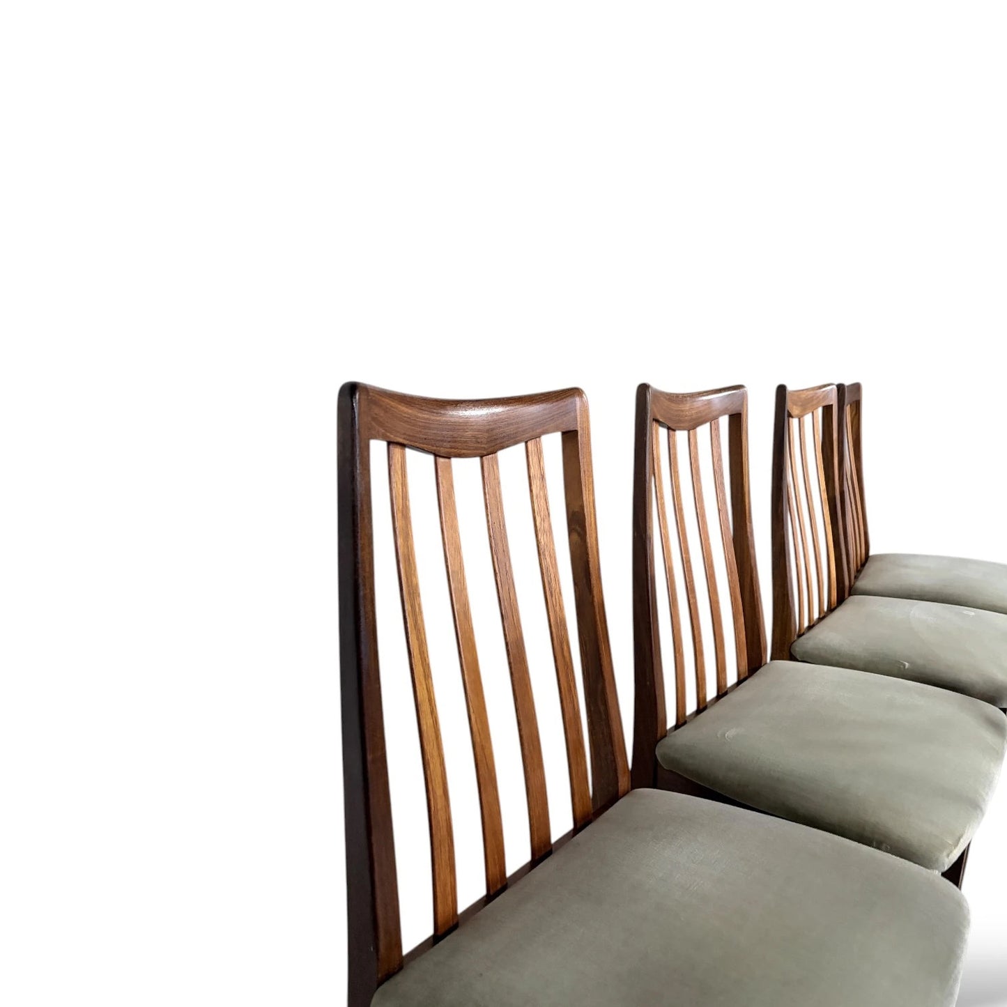 Set of 5 G Plan ‘Leslie Dandy’ Teak Dining Chairs – Mid-Century