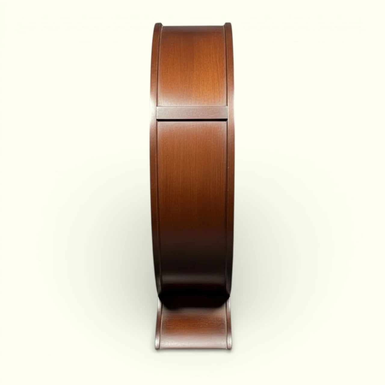 Art Deco Cocktail Cabinet - Walnut Round Cabinet with Bakelite Handles & Shelves