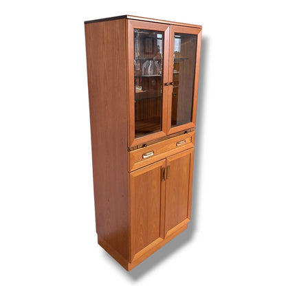 Mid Century Drinks Cabinet – G Plan Teak Display Cabinet With Adjustable Glass Shelves